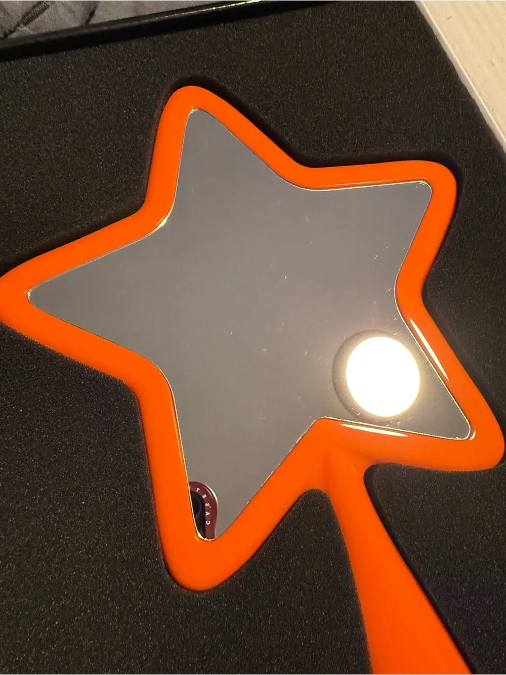 Jeffree Star 2020 Halloween Mystery box hand mirror, orange and black